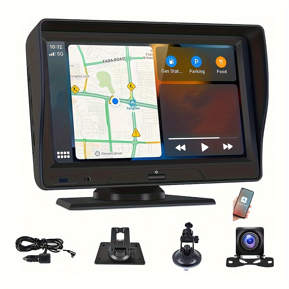 Portable Wireless Carplay Android Auto Carplay Screen Car - Temu
