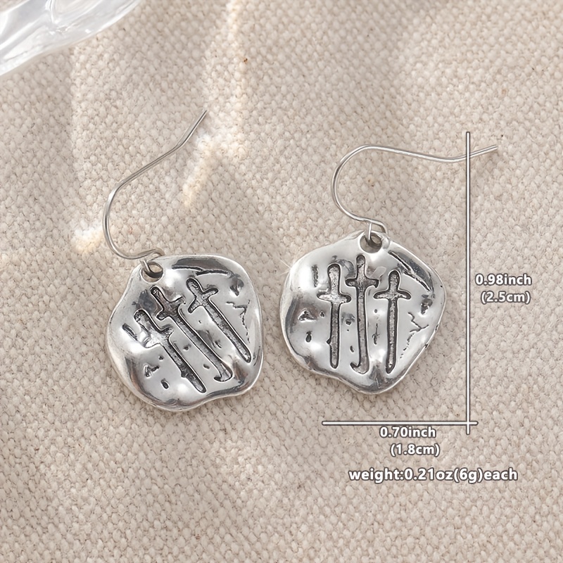 Women's Handmade Cross Earrings, Faith Accessories