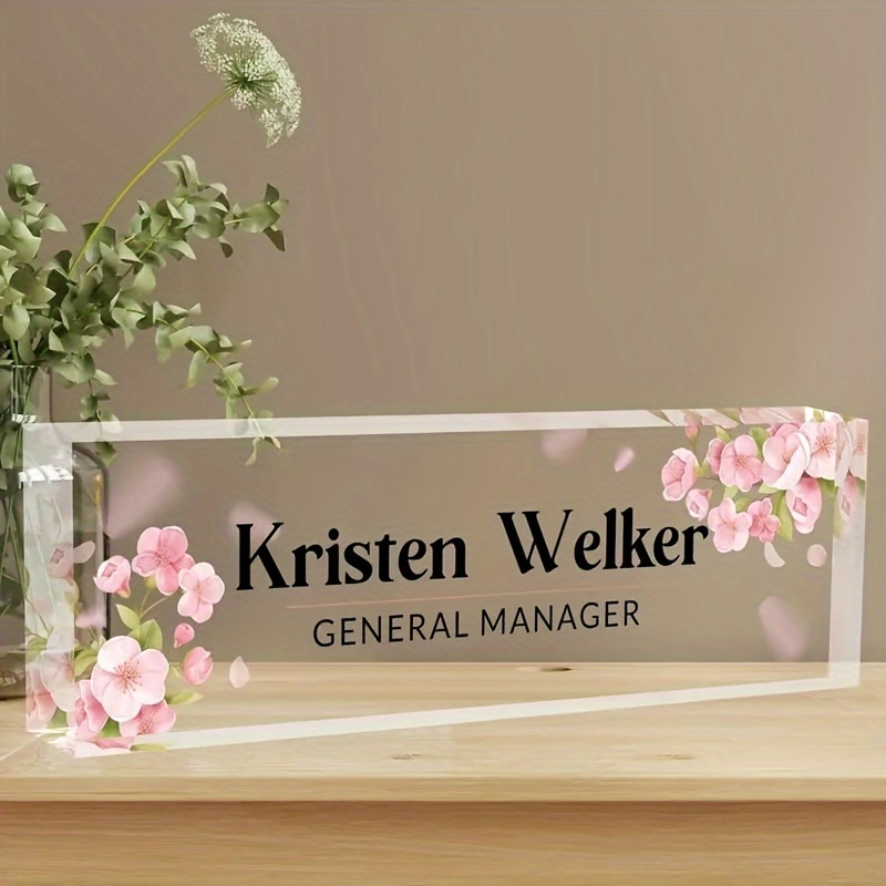 

Desk Plaque - Personalized For Women, Bosses & Employees - -