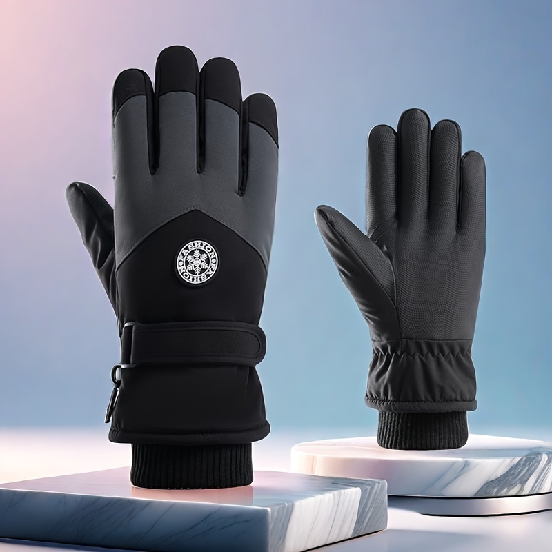 

Gants d'Hiver CarrKen pour Hommes - Épais, Chauds et Coupe-Vent avec Compatibilité Écran Tactile pour et le Cyclisme