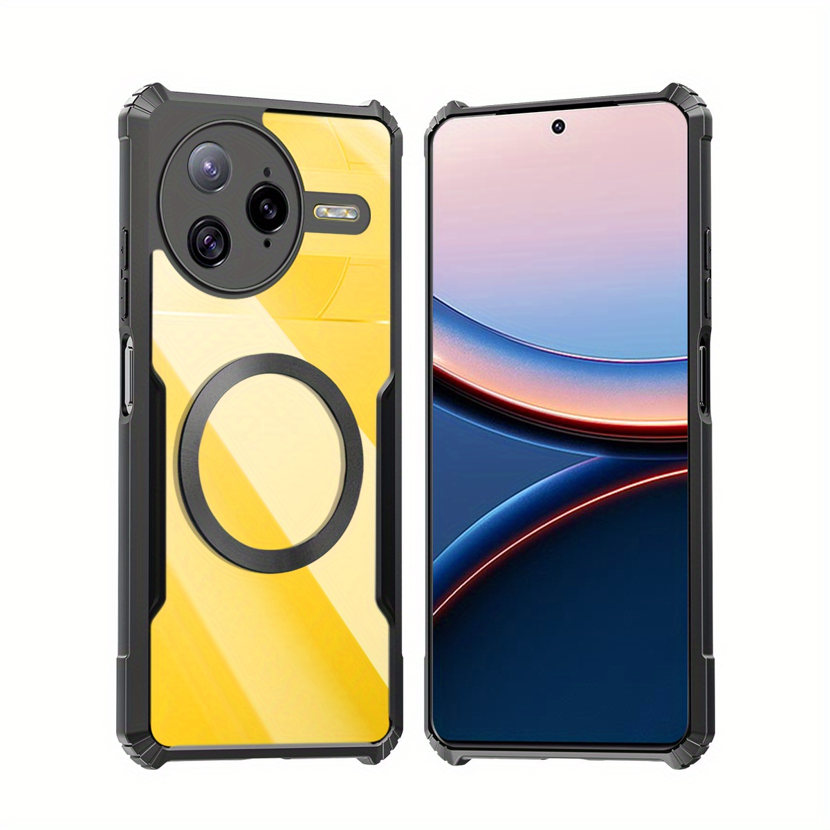 TEMU Custodia per telefono: Compatibile con Xiaomi Poco F7 Ultra/ Redmi K80 Pro 5G, custodia magnetica, copertura antiurto, morbida, schienale in