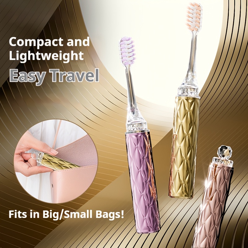 3pcs Adult Luxury Soft Bristle Toothbrushes - , Gentle For Sensitive Teeth And Gums, Shiny Non-slip Handle