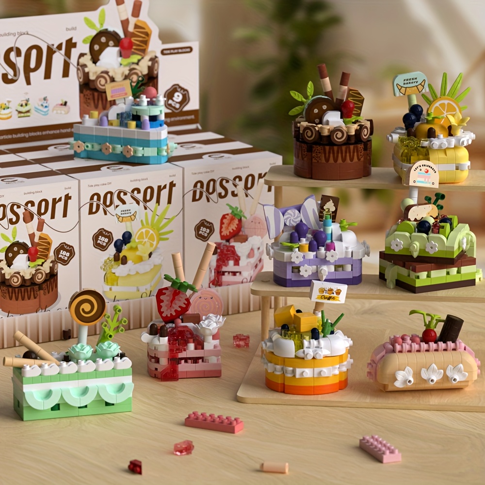 Novel Dessert Model Assembly Toys for Ages 8+
