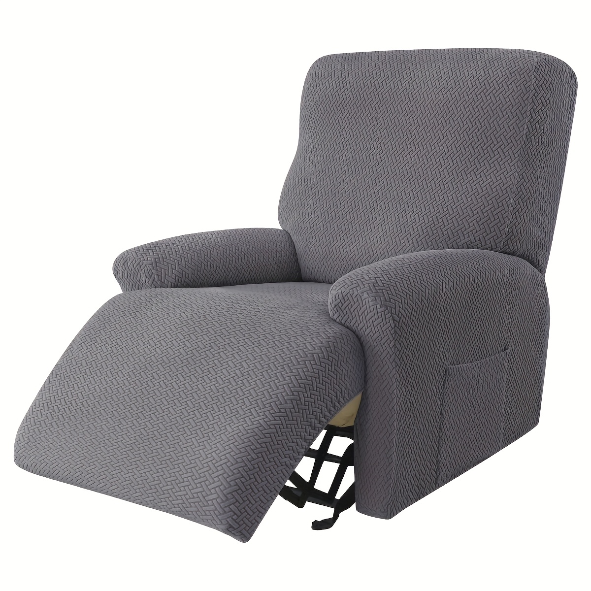 TEMU 4/8pcs T-type Jacquard Lounge Chair Cover For 1/2/3-seater Lounge Sofa