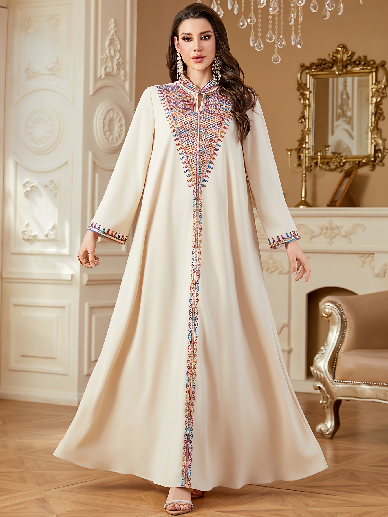 slim fit dress slacks Behzad Abaya | Modest Abayas main image 1
