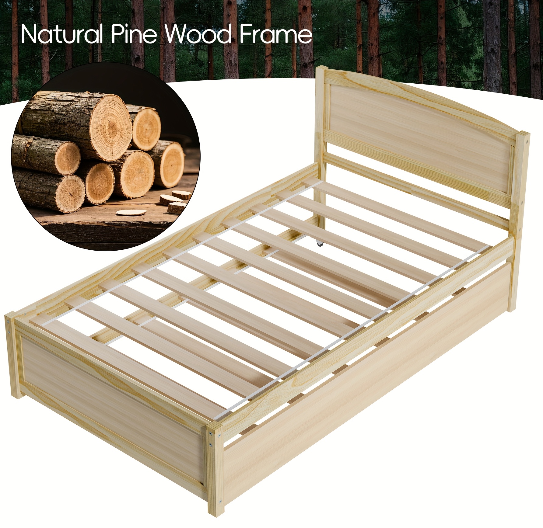Pull-Out Trundle and Wood Slat Detail