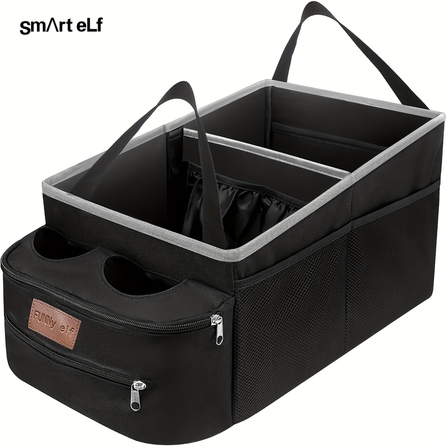 

Elf Car Organizer - Organizer, Car Partitions & 4 Cup For Or ()