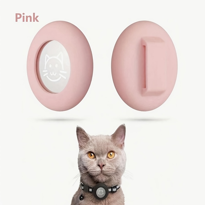 1pc compatible for   airtag case suitable for cat collar dog collar protective cover soft cover with airtag holder for collars up to 0 6 inch fits for small pets puppies collar airtag device not included Product details 3