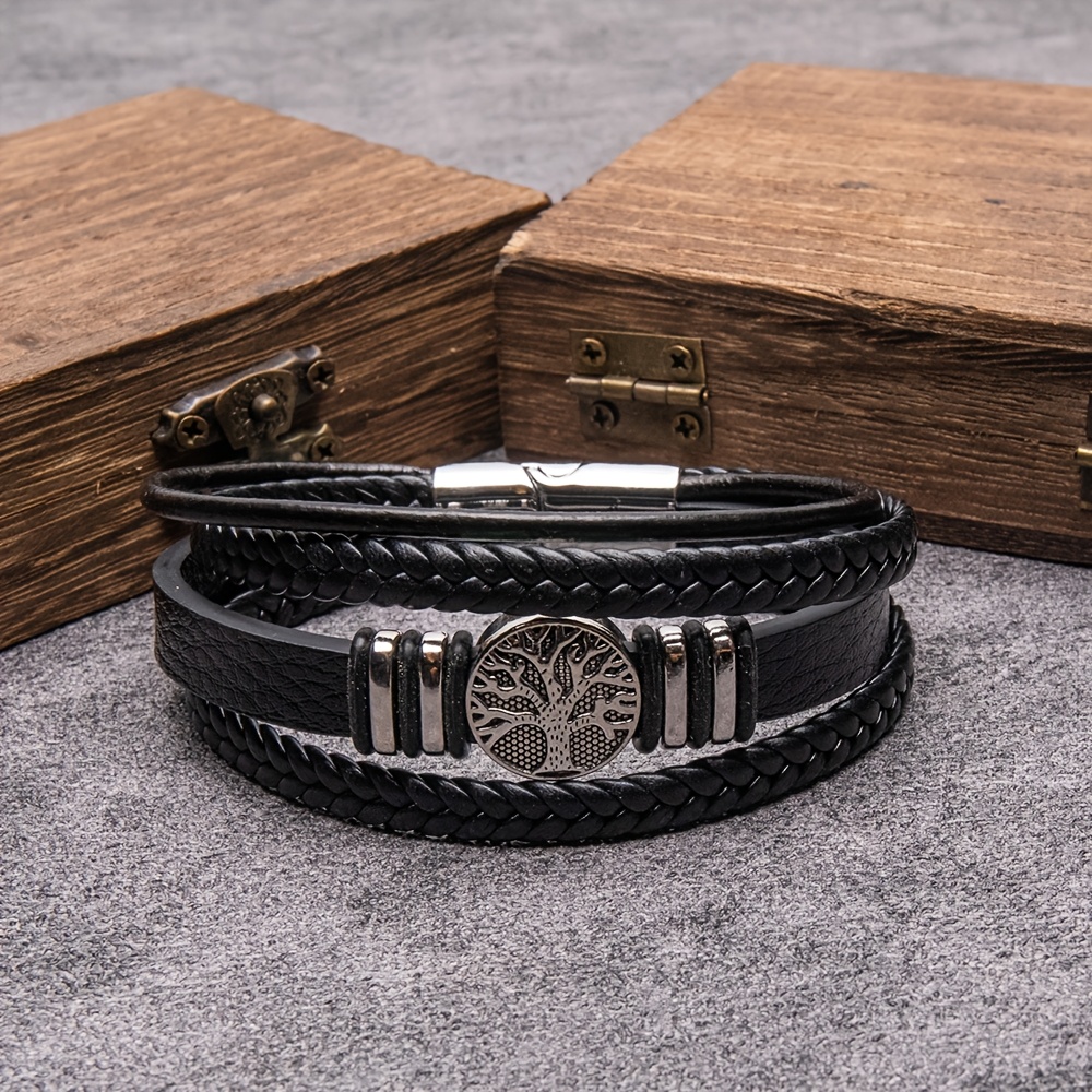1pc Of Stylish And Easy Faux Of With Clasp For Men