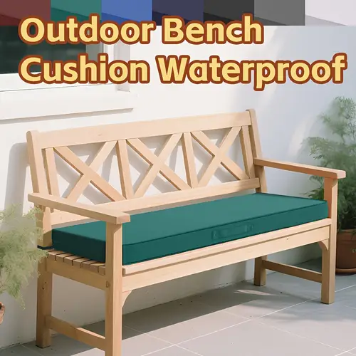 1pcindoor outdoor bench seat cushion with waterproof fabric with zipper easy to remove and wash suitable for patio garden swing lounger