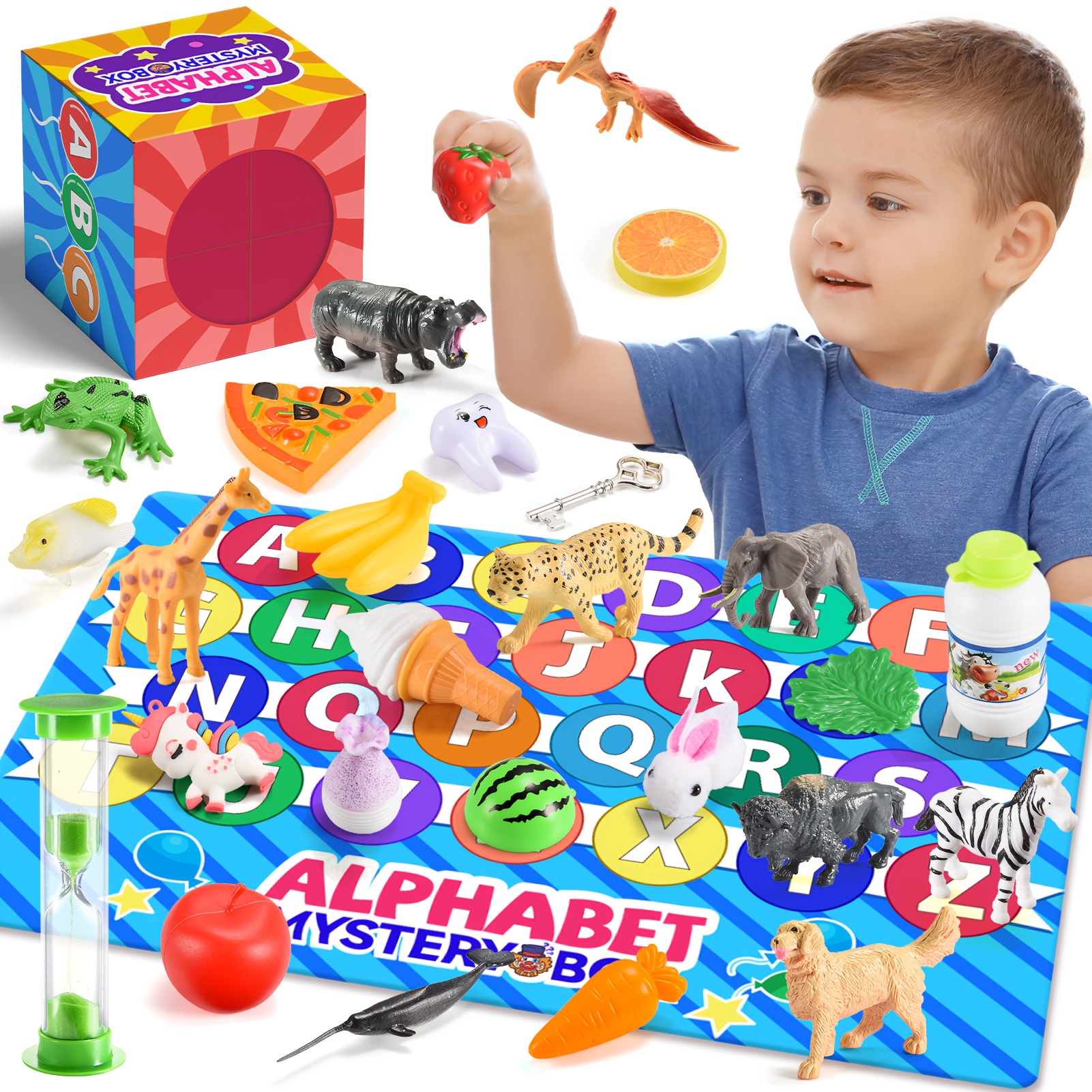 TEMU A Set Of 26 Alphabet-themed Toys Designed For Children Aged 3 To 12, Perfect For Birthday Celebrations And Educational Purposes. Letter Matching