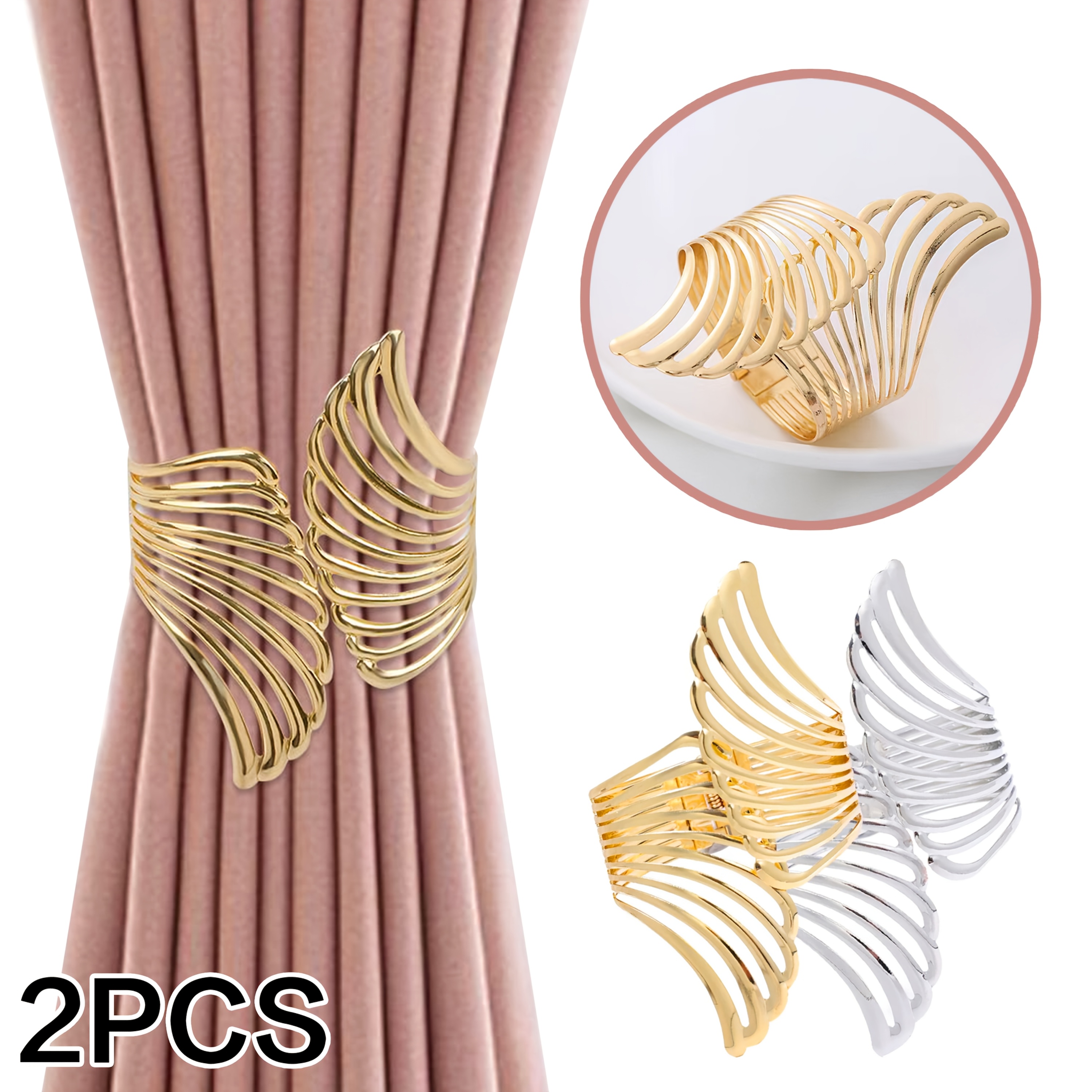 4/8 Pcs Arbitrary Shape Strong Curtain Tie Backs,Decorative Curtain Rope Holdbacks U2013 LoveStyle