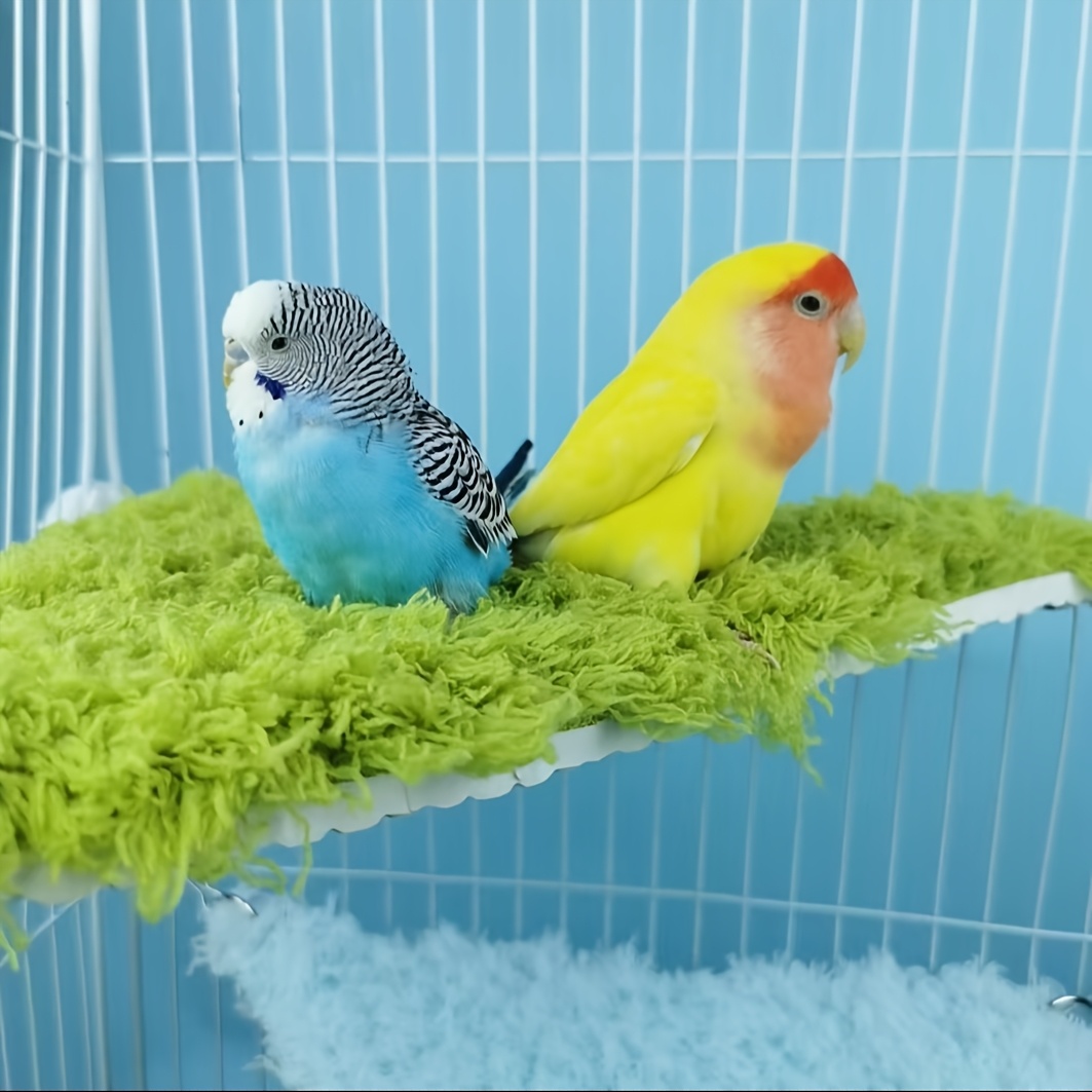 

Parrot Bird Perch , Plush Warm Hanging Bed, Polyester Fiber, Suitable For Parakeets, Squirrels, , Gliders, Sugar Gliders, Candy Gliders - Small Pet Cage Accessory