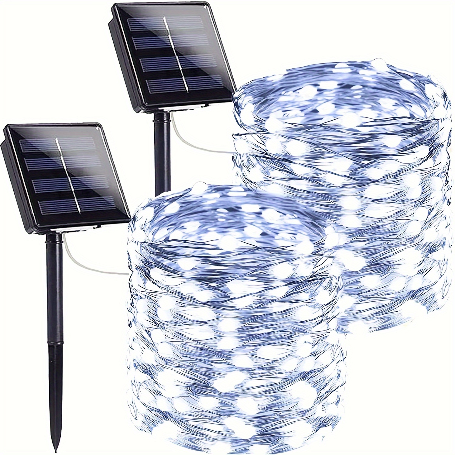 TEMU 2 Pack Solar String Lights, Total 144ft 400 Led Outdoor Solar Fairy Lights, 8 Solar Twinkle Lights, Mini Led Solar String Lights For Christmas