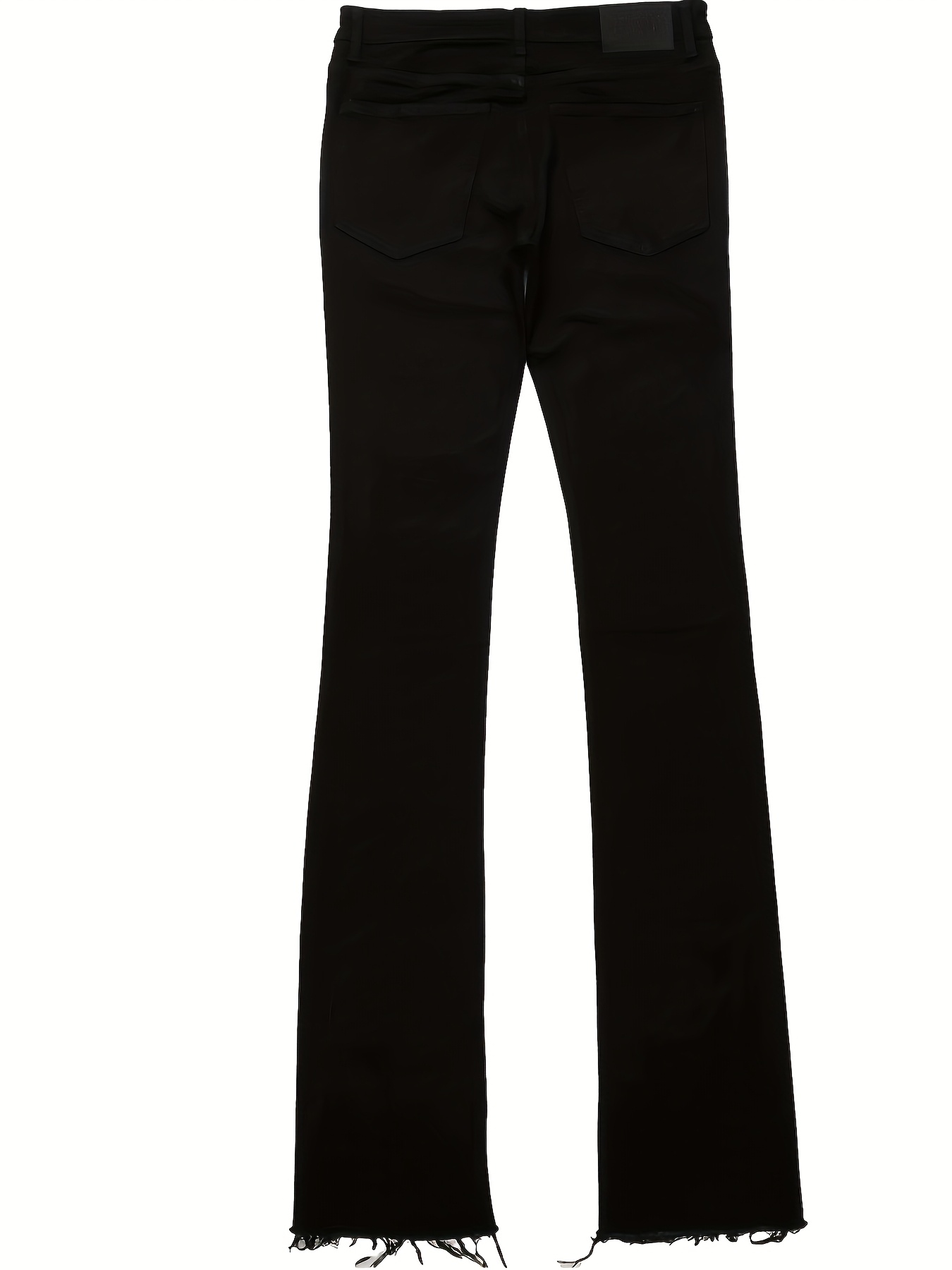 Crop Flare Fiamme Sui Jeans Jeans Skinny Extra Lunghi Da Con