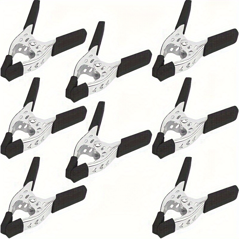 

Horusdy 8pcs -duty Clamps, 4- Metal Jaw 1.5" Opening -