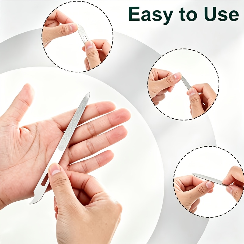 5pcs Multi-Functional Stainless Steel Double-Sided Nail File Set