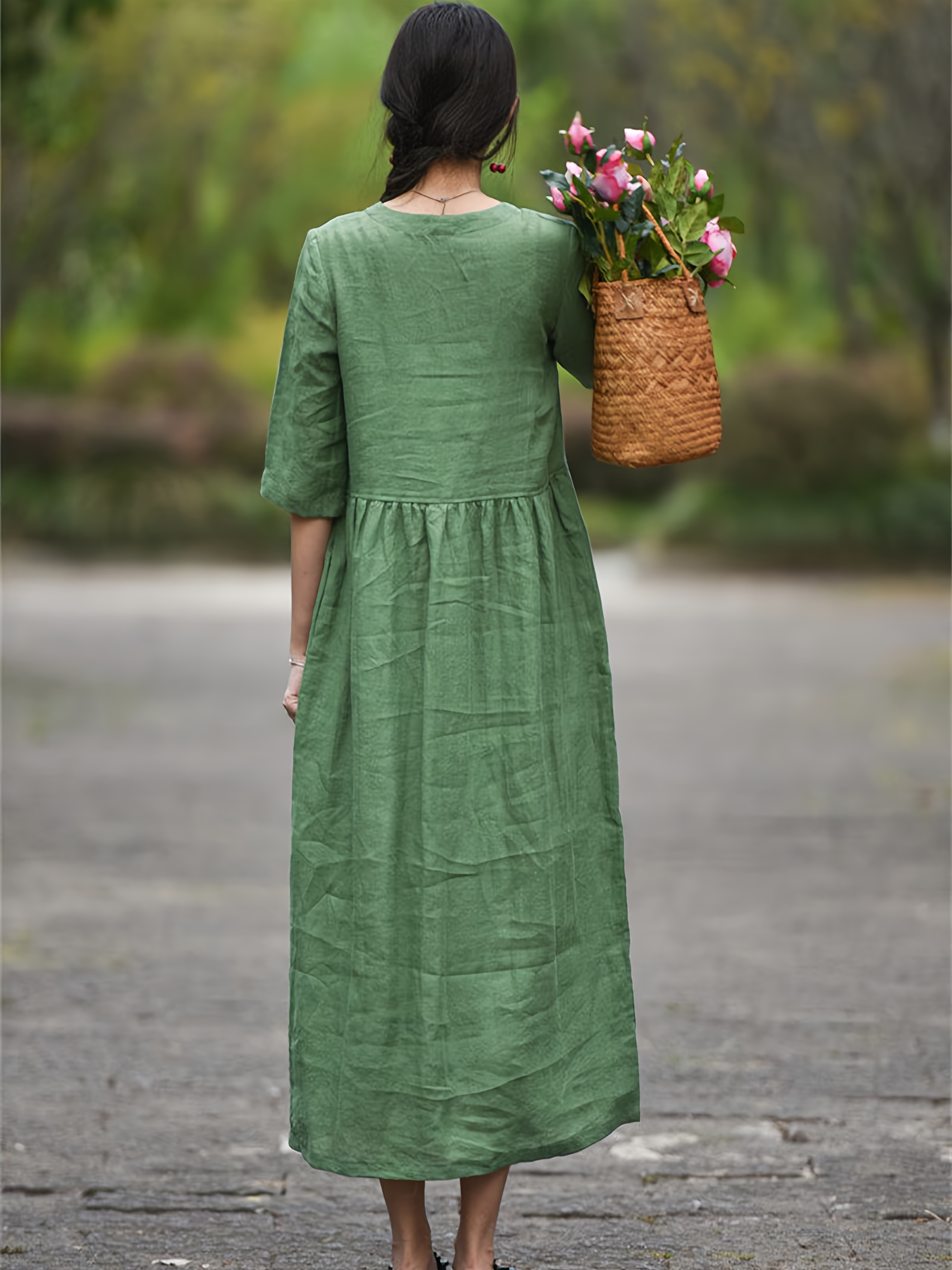 chinese dress ladies Hollow Out Loose Dress – B-Fashion Style & Designs