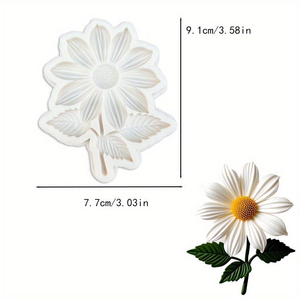 A Silicone Fondant Mold For A Daisy Flower