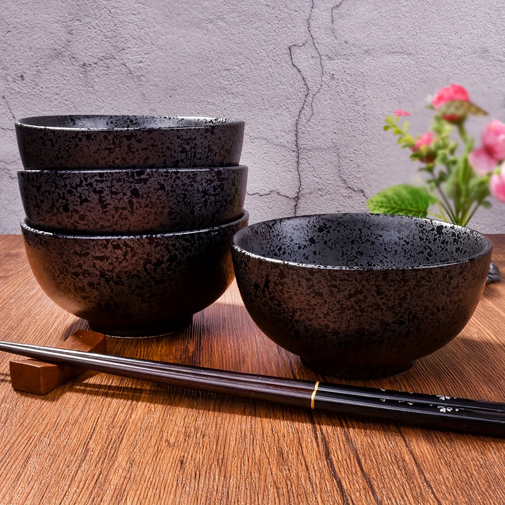 Set di 6 Ciotole per Ramen in Ceramica Giapponese 2 Ciotole per Noodles con  Cucchiaio di Legno e Bacchette per zuppe di Cibo Asiatico Noodles 28 oz :  : Casa e cucina