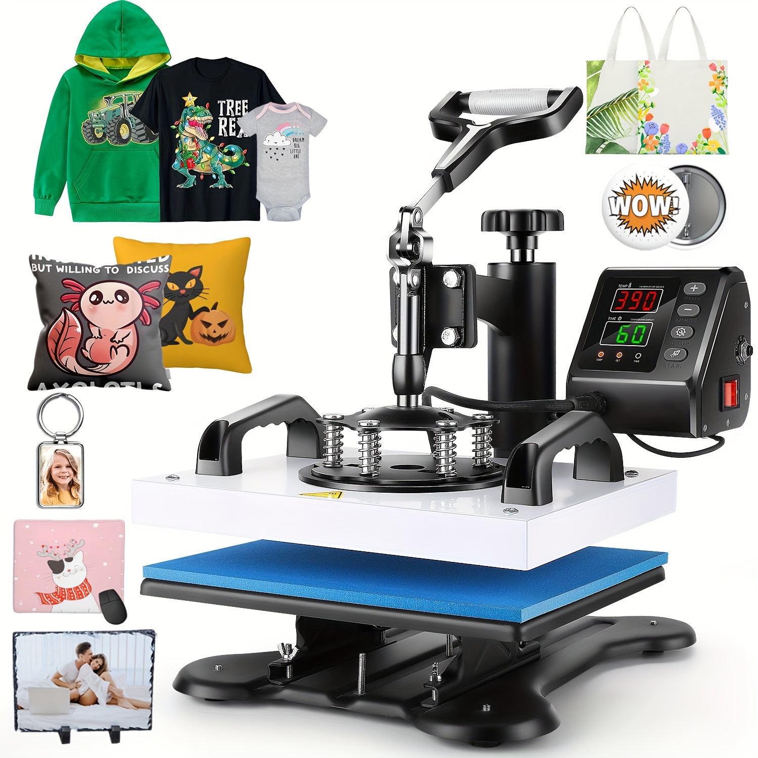 Shirt Press Machine 12x10 Heat Press Machine for T Shirts Printing Machine High Security Vinyl Heat Press for Sublimation t Shirt Pil