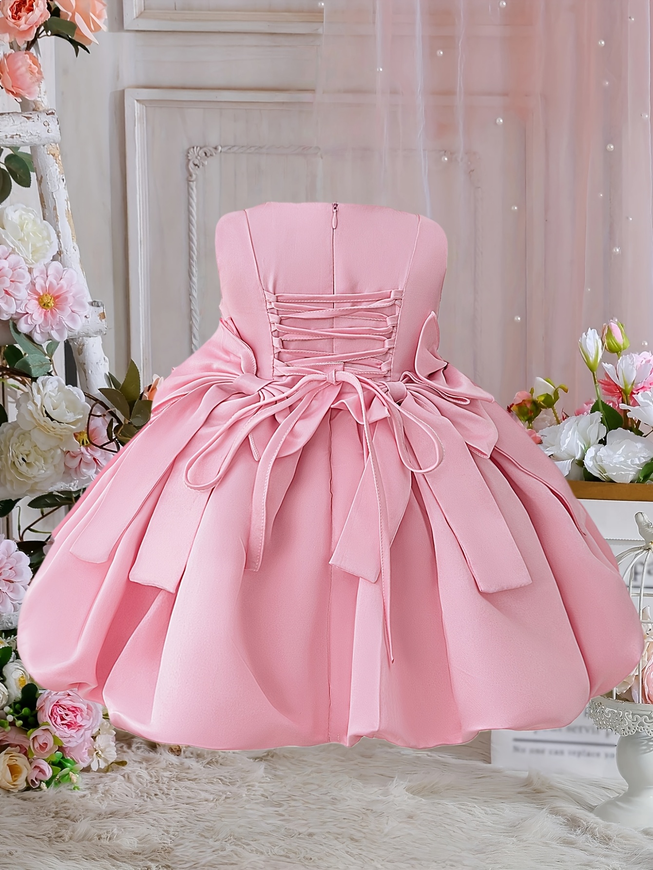 pink baby girl princess christening dress | Temu Oman