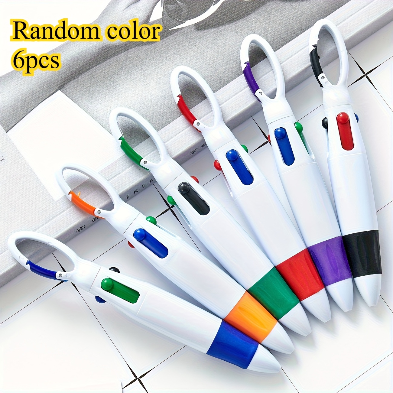 Image of 6-pack Random Color Of Retractable Shuttle Pens: Perfect For Nurses, Students, And Students - And School Supplies Gift, Back To School, Back-to-, Back-to-school Gifts