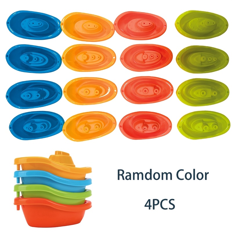 Stackable Boat Toys for Kids &ndash; Bath, Pool & Beach Toddler Water Toy Set