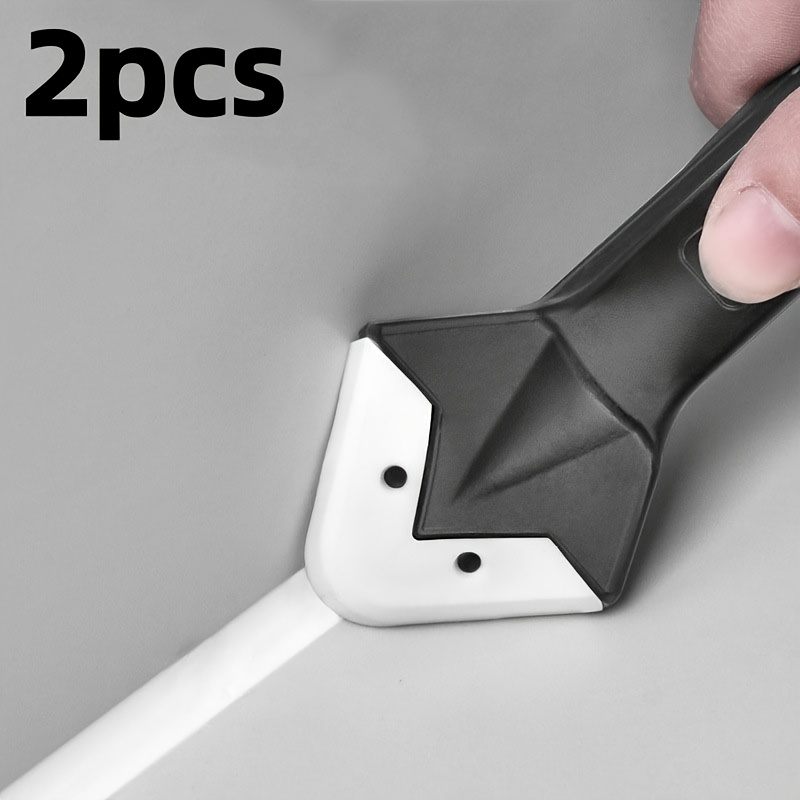 TEMU 2 Sets, 3-in-1 Sealing And Caulking Tools - Caulking Tools Set With Replacement Head, Ideal For Sealing, Cleaning And Glue, Applier For Beauty