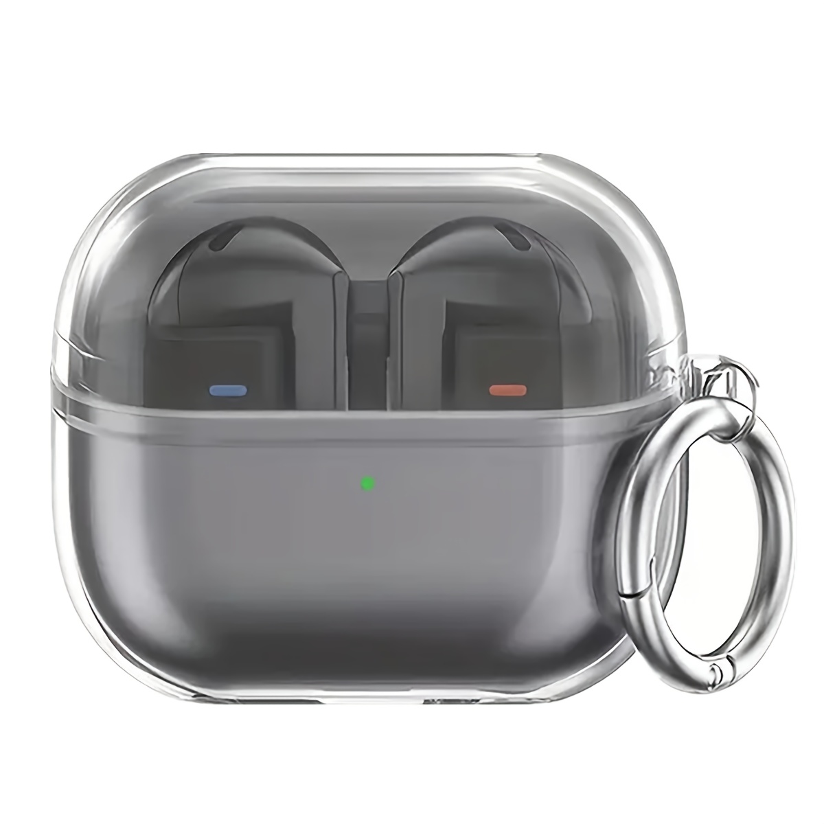 TEMU Transparent Tpu Soft Case With Key Round Loop For Galaxy Buds3/buds3 Pro - , Anti-scratch Protective Cover, Stylish Design, Precise Cutouts