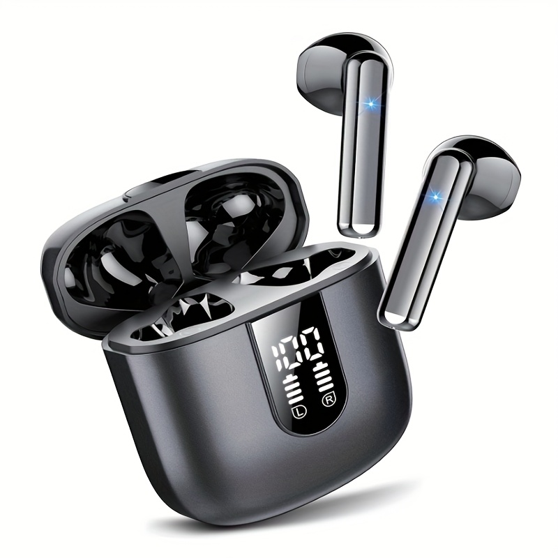 TEMU Wireless Headphones, 2024 Wireless Headphones 5.3 With Hd Microphone, Wireless Headphones With Powerful 13mm Speakers, Sound, Led Screen