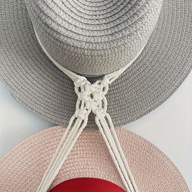 Macrame Boho Hat Hangers Boho Hat Organizer Cowboy Hat Rack - Temu