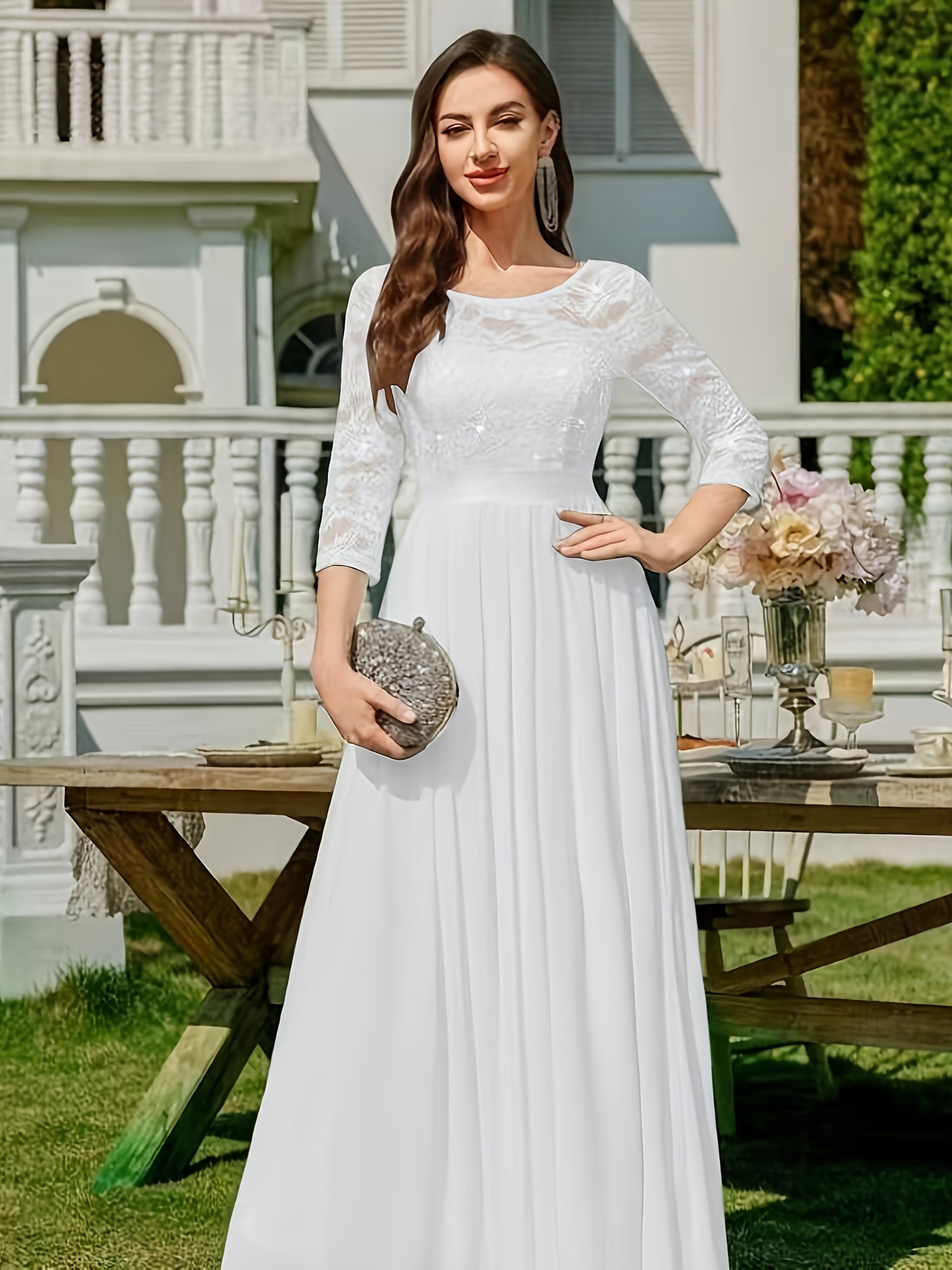 sachin and babi light blue dress graduation dress white