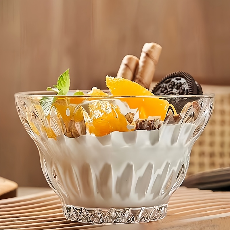 6pcs, Vintage Glass Dessert Bowls, Cold Drink Ice Cream Cup, Glass Dessert  Bowl, Milkshake * Pudding Bowl, Restaurant High-value Snack Bowl, for Home  Kitchen Restaurant Hotel, Kitchen Supplies, ...