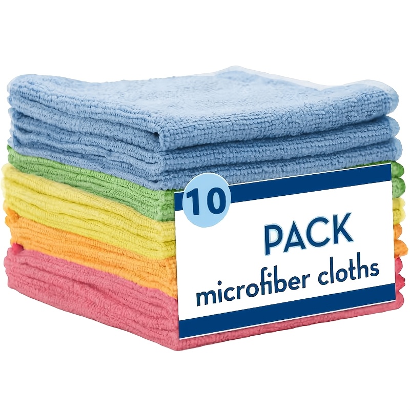 TEMU Microfiber Cleaning Cloth, 5/10/20pcs Pack - Super Absorbent, Durable And Easy To Clean, Ideal For Car Washing, Cleaning, And Home Use, Car Wash