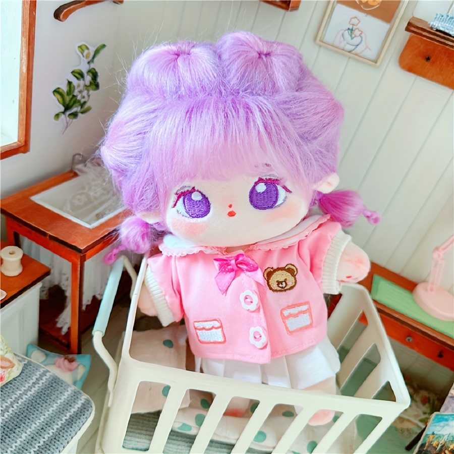 adorable 8 inch lavender purple hair stuffed doll - Temu Nigeria
