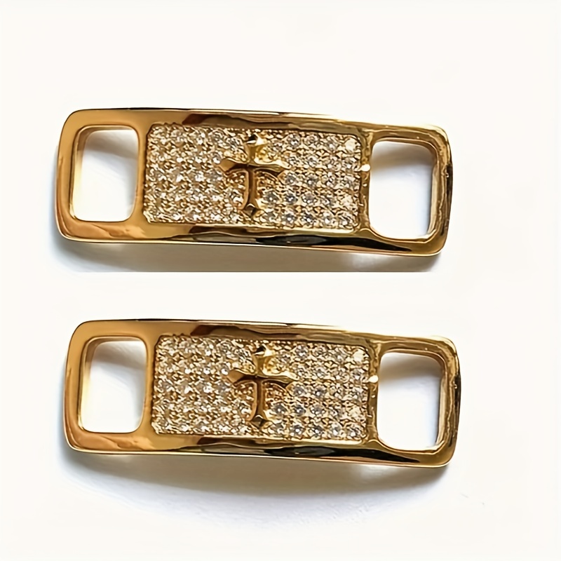 1 Pair Of Fashionable Alloy Shoe Lace Buckles For Boots And Jewelry Shoe Lace Decorative Buckles