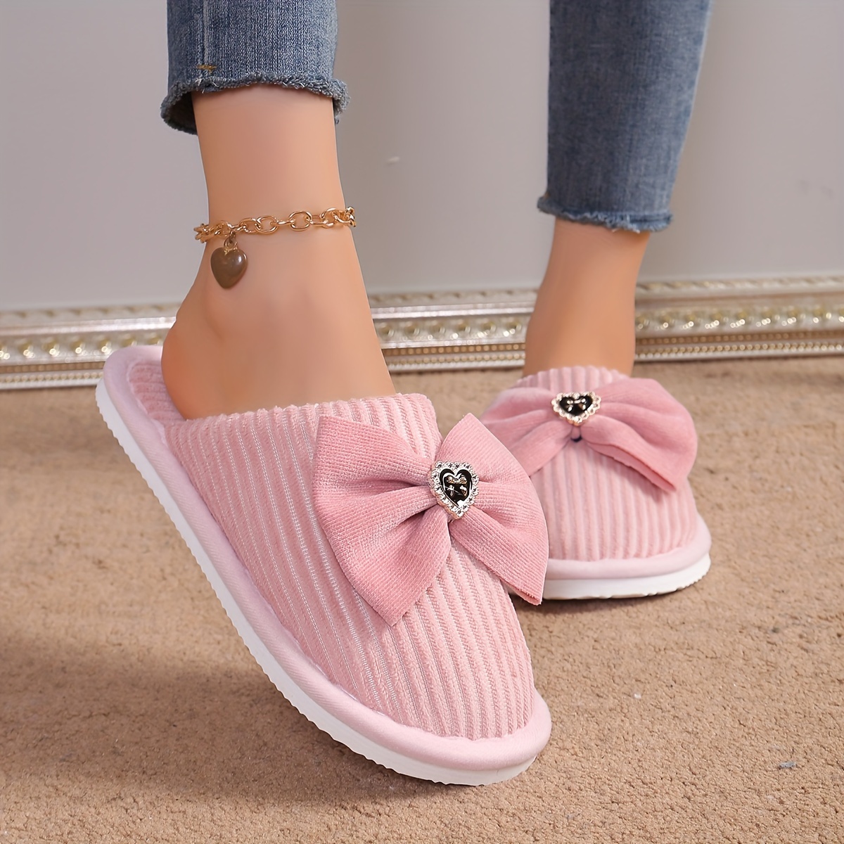 Slippers Women's Indoor Slippers Winter Furry Slippers, Women Shoes