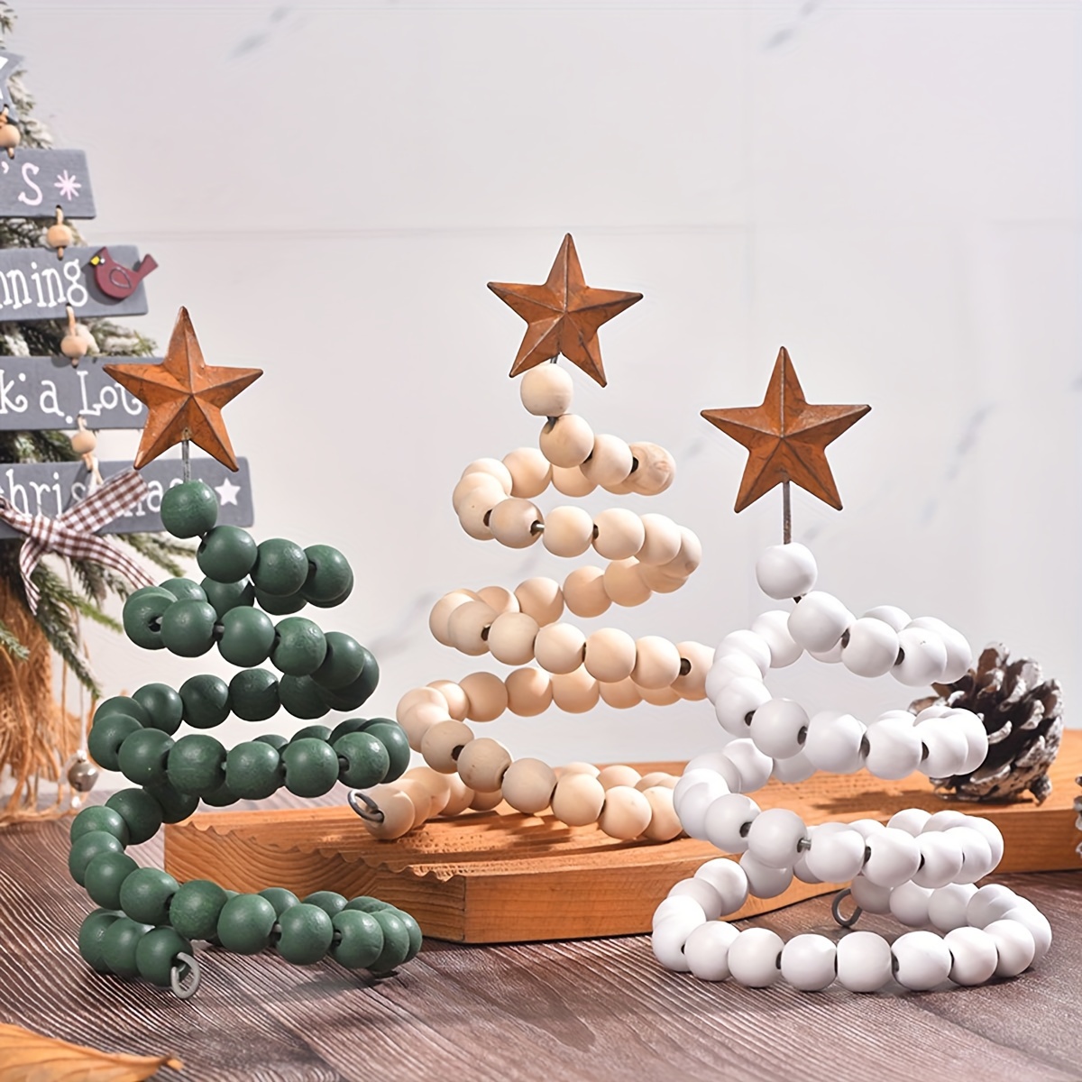 Set Decorazioni Natalizie Elfi 12 Pezzi - Ornamenti Per Albero Di Natale In Acrilico, Con Cordino Dorato