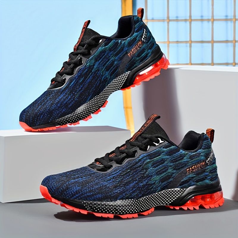 Image of [sneakers] New Knit Size Large Men's Shoes Fitness Sports Men's Shoes Breathable Mesh Shoes Outdoor Sports Running Shoes