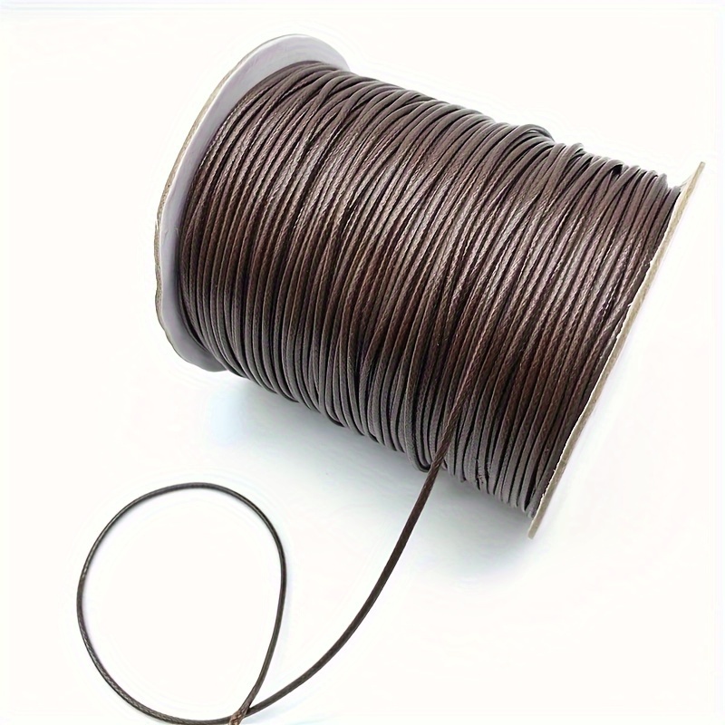 

Corde Cirée Marron de 0.5mm 0.8mm 1mm 1.5mm 2mm pour la Fabrication de Bijoux