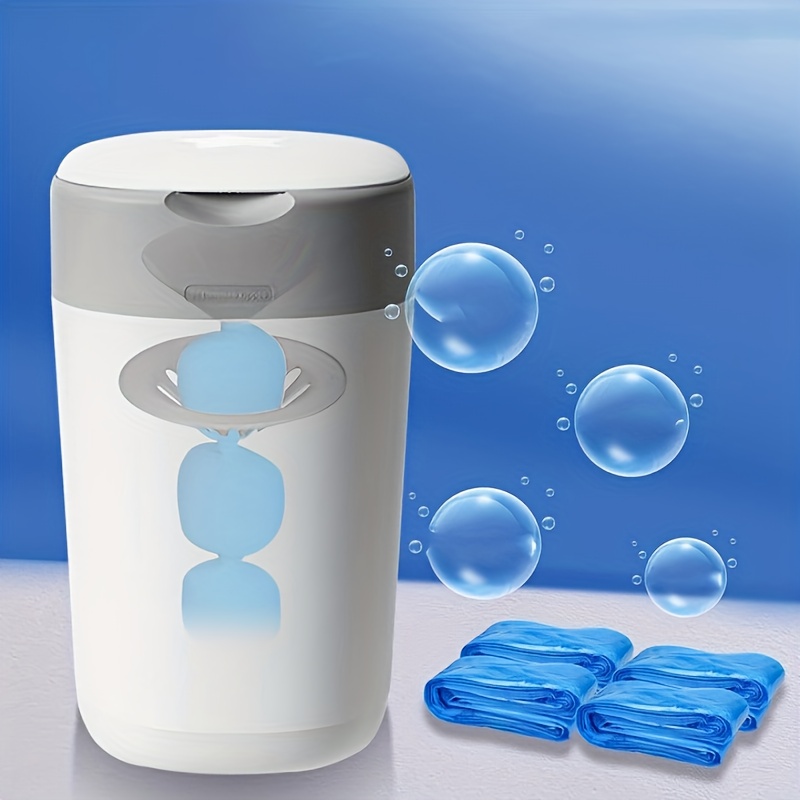 disposable diaper waste bags for baby diaper pail odor sealing pull out design 99 9 hygienic polyethylene trash bags for infant toddler diaper disposal     transparent waste container polyethylene material nursery organization   durable construction busy moms 0