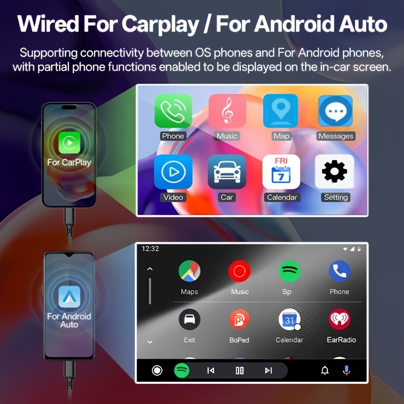Изискан MP5 плейър за кола 1DIN/2DIN HD дисплей, кабелен Carplay и Android Auto, автомобилна аудио радиостанция за аудио и видео в автомобила, модни добавки за кола с дистанционни управления и камера без батерия