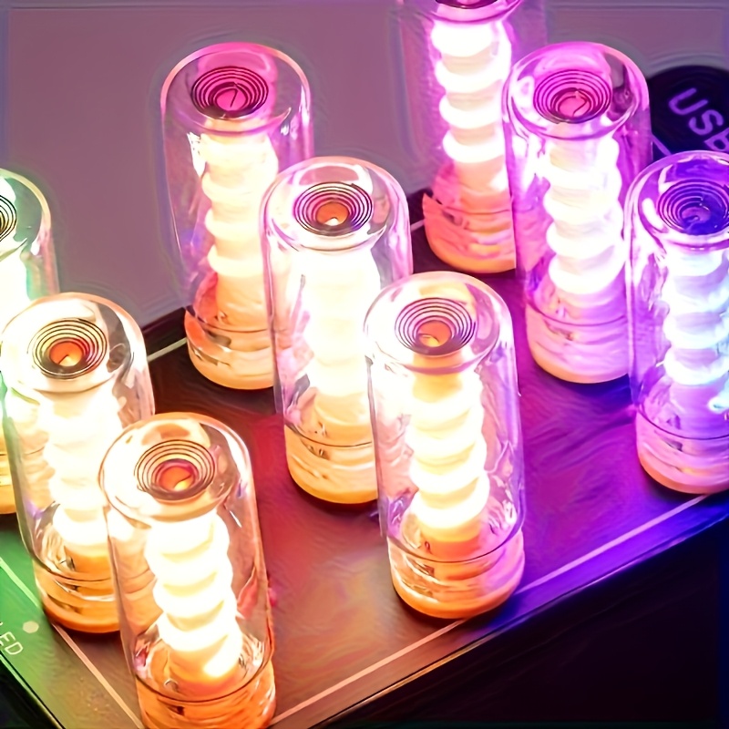 Transparent Spring Touch Dimming USB Mood Light for Ambient Lighting
