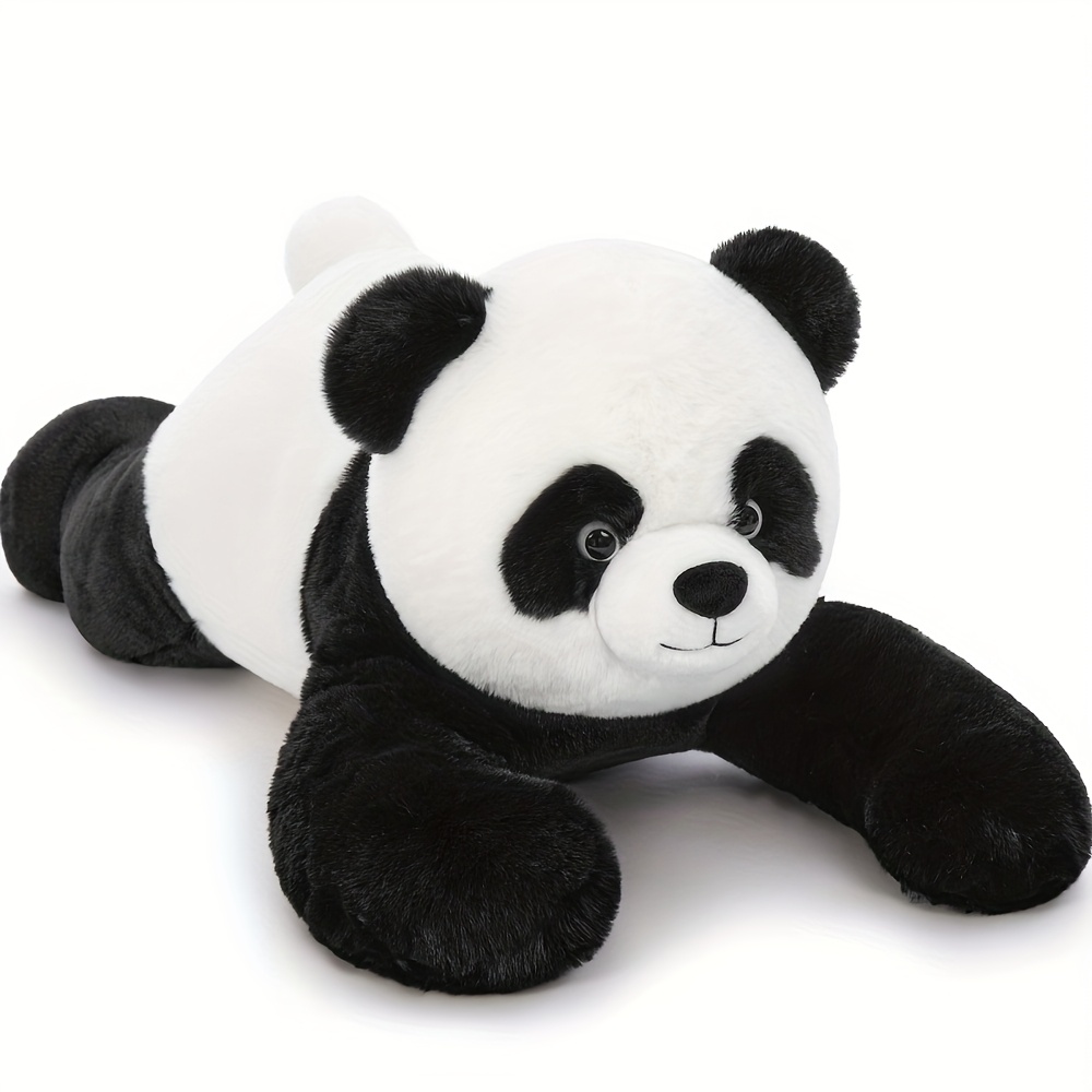 Morismos Xxl Large Panda Plush Toy, 80 Cm Long Enormous Panda Stuffed Animal, Perfect For Kids' Birthdays