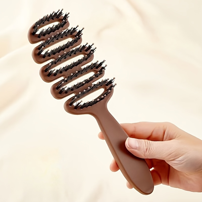 1 Songta Fluffy Comb - 100 Hole Hair Care Brush, Abs Plastic Handle, Suitable For Normal Hair, Scalp Massage And Smooth Hair Care, Care Product | Fluffy Comb | Durable Hair Care Brush