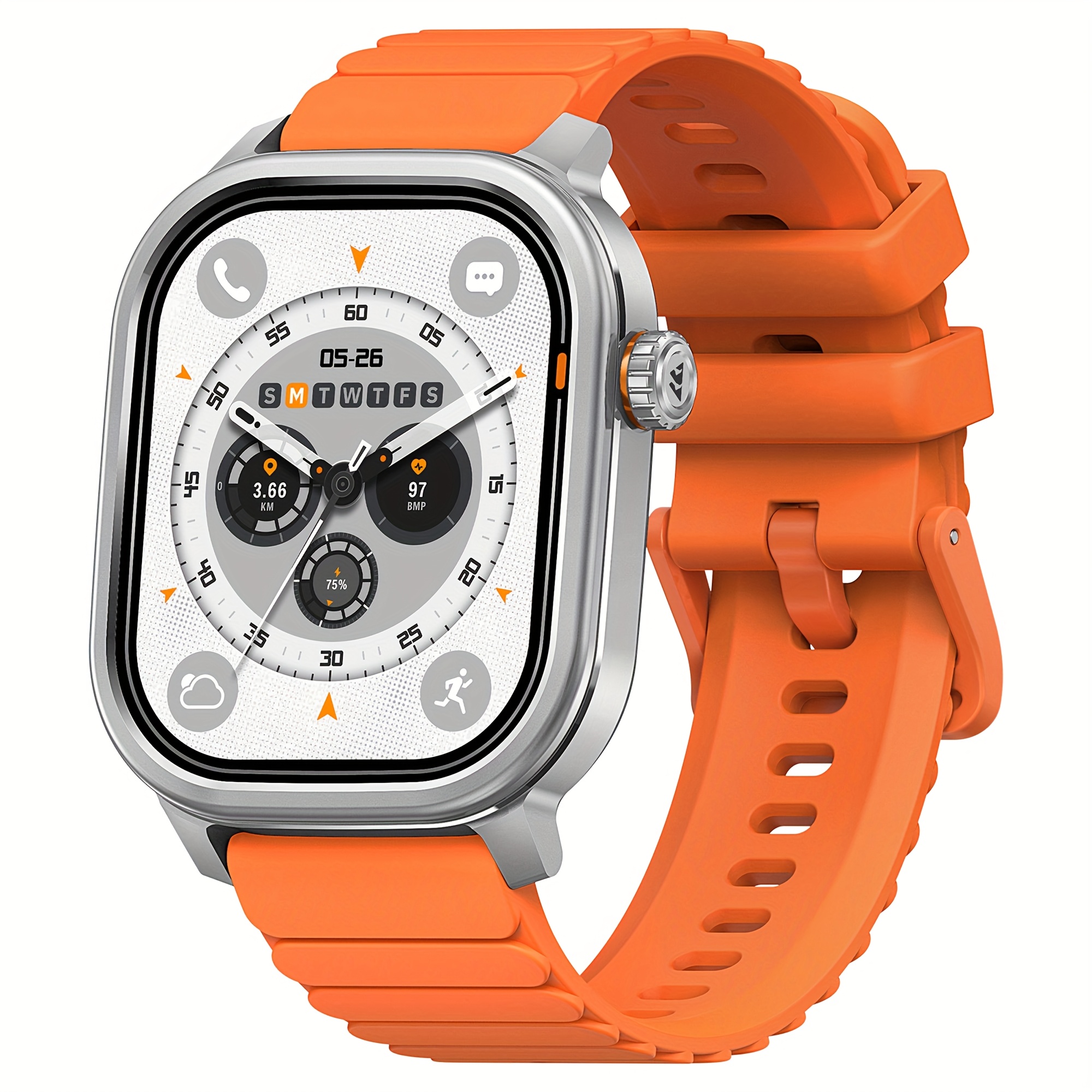 Image of Kospet Smartwatch Men High-quality Fitness Halloween Gift 1.96" Large Display Multiple Sport Health Monitoring Built-in Flashlight Suitable For Women Amoled -on Display Watch Compatible With
