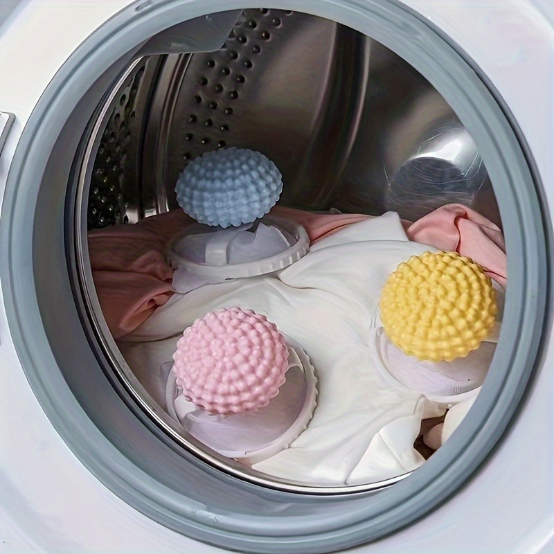 

3 Sets Of Washing Machines With Concave Convex Filters, Floating Mesh Bags, Hair Filters, Hair Removers, Cleaning Clothes, 2-in-1 Wash And Care Balls