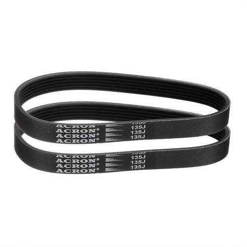 industrial and scientific 2pcs 135j6 type pj belt with 6 ribs 13 5 inches long 0 55 inches wide 0 14 inches high epdm rubber poly v belt multi ribbed belt