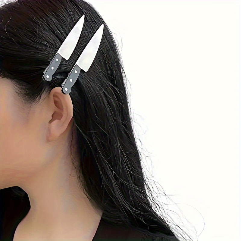 

3/4pcs Knife For Women - & -shaped Barrettes, For & Parties